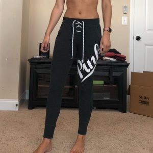 Victoria's Secret PINK dark grey joggers sz XS